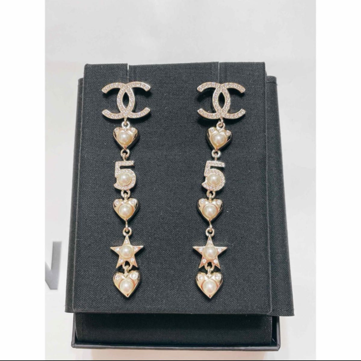 CHANEL シャネル ピアス ゴールド ハート 5 コメット 星 スター CHANEL シャネル ピアス ゴールド ハート 5 コメット 星 スター