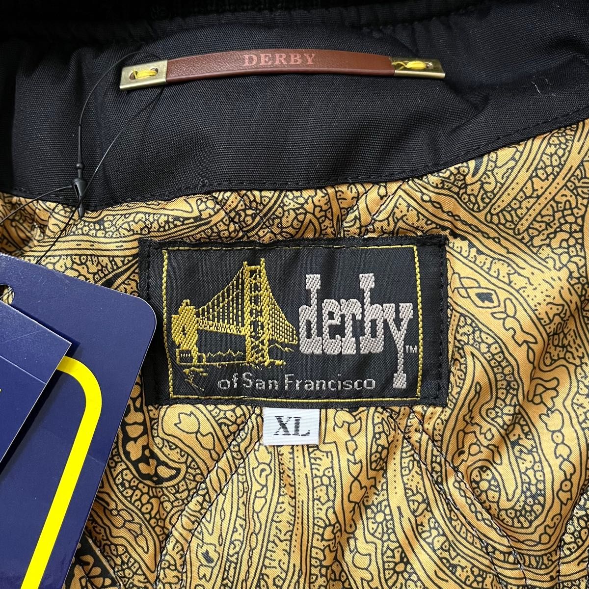 新品 XL Derby Of San Francisco ダービージャケット ブラック 新品 XL Derby Of San Francisco ダービージャケット ブラック