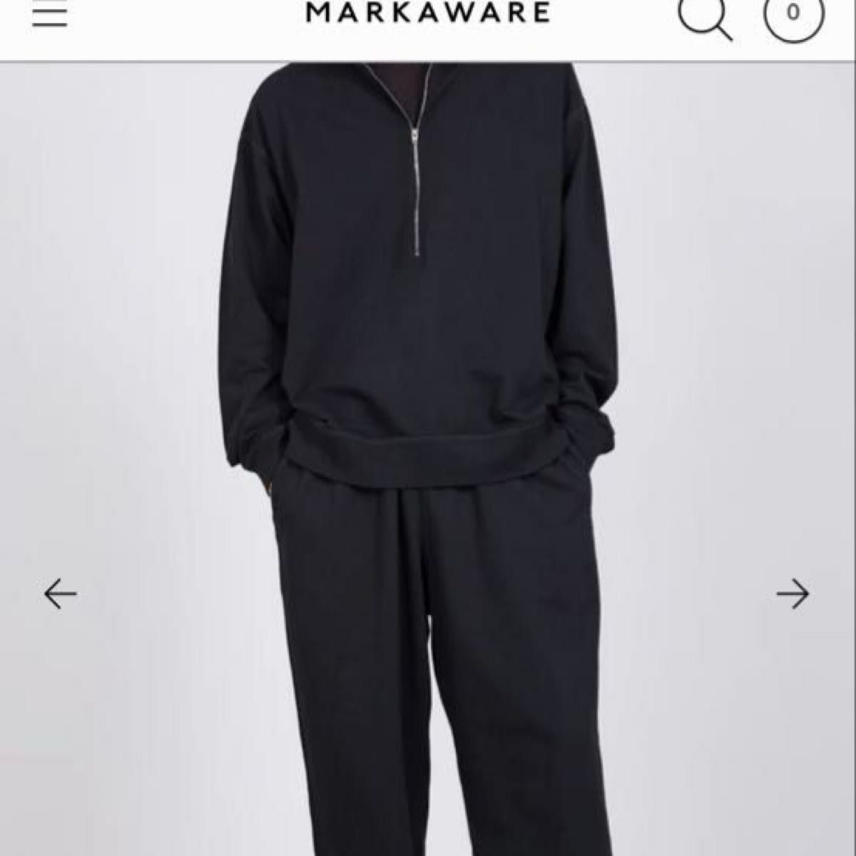 マーカ marka オーガニックコットンインレイ/ハーフジップ マーカ marka オーガニックコットンインレイ/ハーフジップ