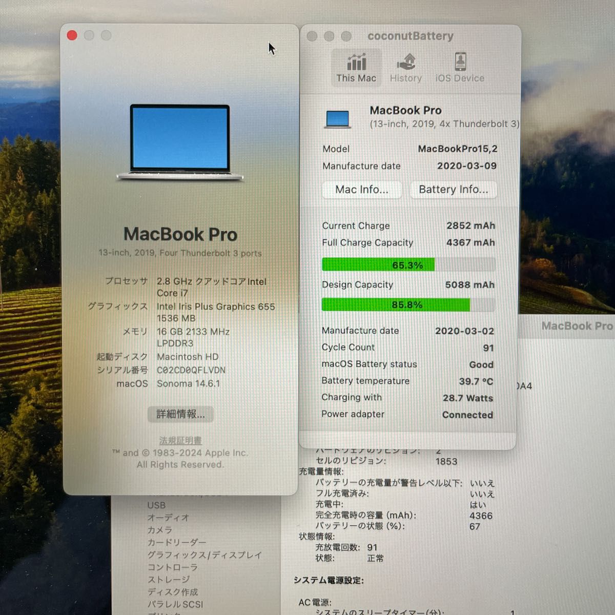 Apple MacBook Pro 2019 13インチ i7 2 8GHz 16GBメモリ 512GB Apple MacBook Pro 2019 13インチ i7 2 8GHz 16GBメモリ 512GB