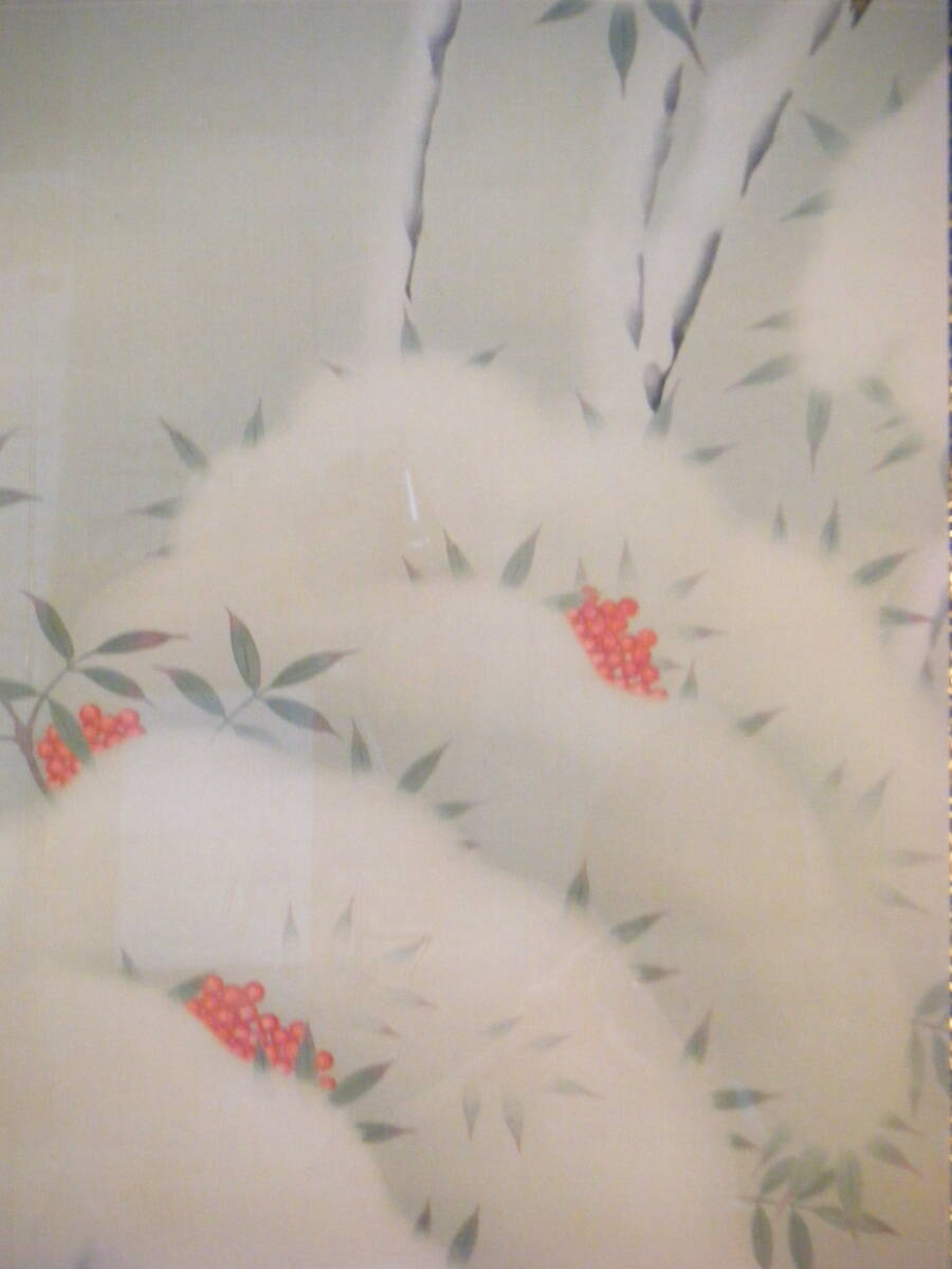 【模写】絵画 菱田春草 日本画 花鳥図 額装品 横山大観に師事 T66 Yahoo!オークション - 【模写】絵画 菱田春草 日本画 花鳥図