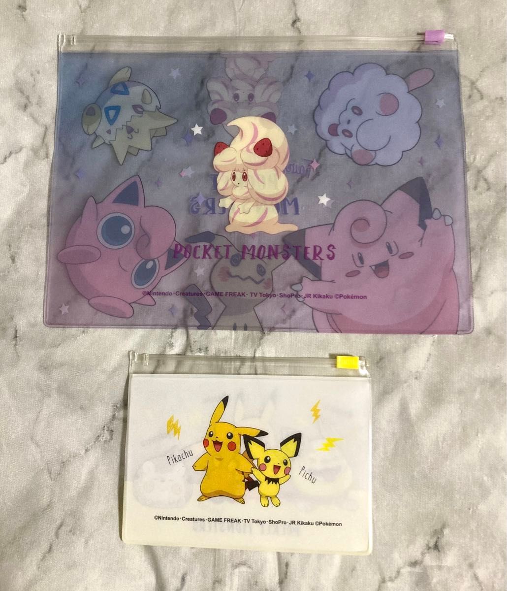 ポケモン スライダーポーチ 2枚セット A5 B7 ポケモンセンター ポケモン スライダーポーチ 2枚セット A5 B7 ポケモンセンター