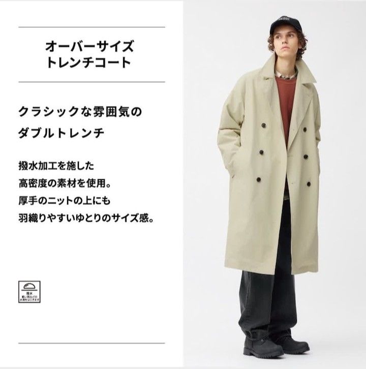 最終値下げ)新品未使用・タグ付き GU オーバーサイズ トレンチ 最終値下げ)新品未使用・タグ付き GU オーバーサイズ トレンチ