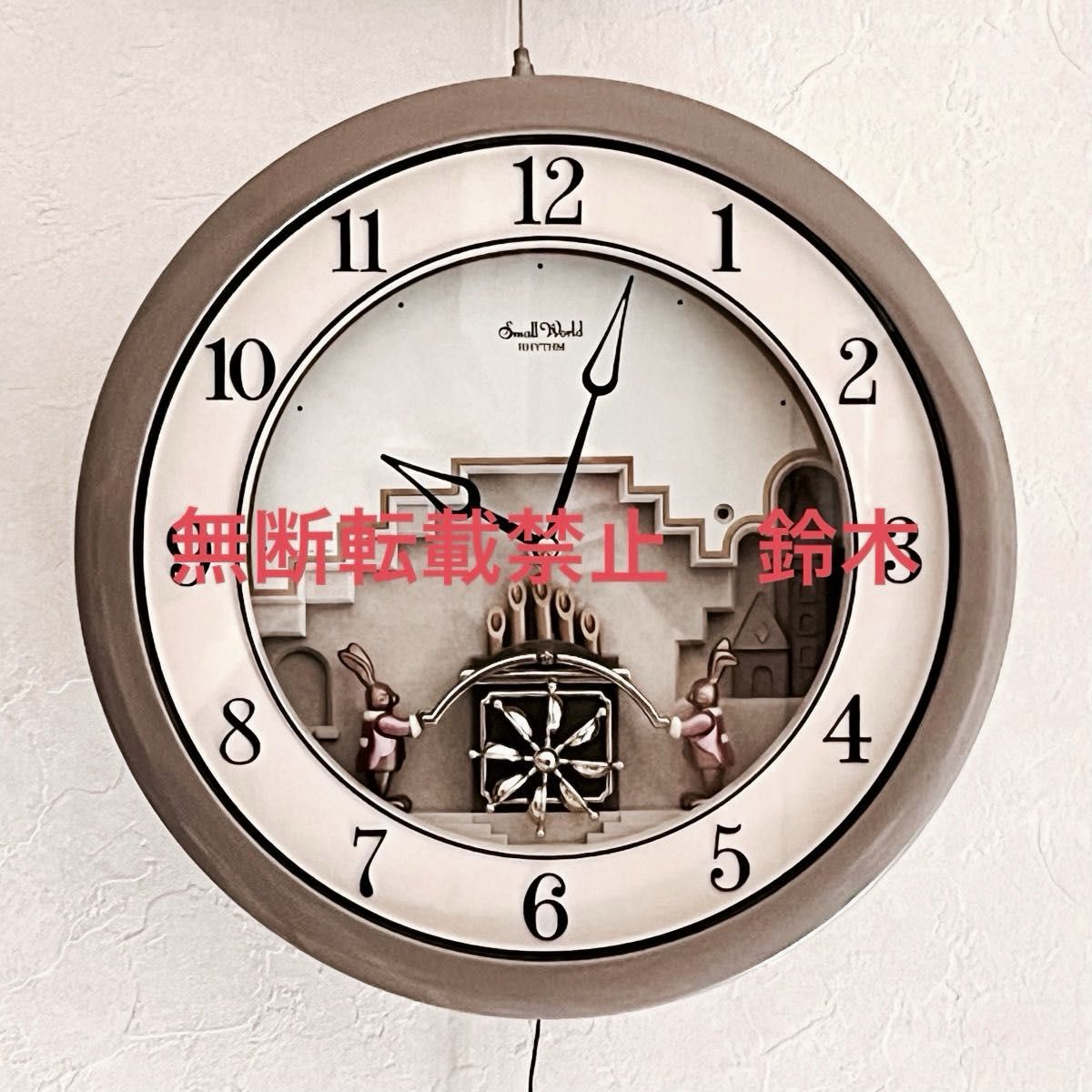 からくり時計 リズム時計 Small World 4MH705 完動品クオーツ式 からくり時計 リズム時計 Small World 4MH705 完動品クオーツ式