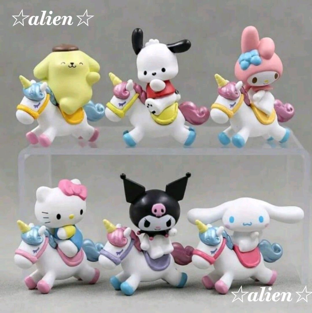 サンリオキャラクターズ ユニコーンに乗って 6個セット サンリオキャラクターズ ユニコーンに乗って 6個セット