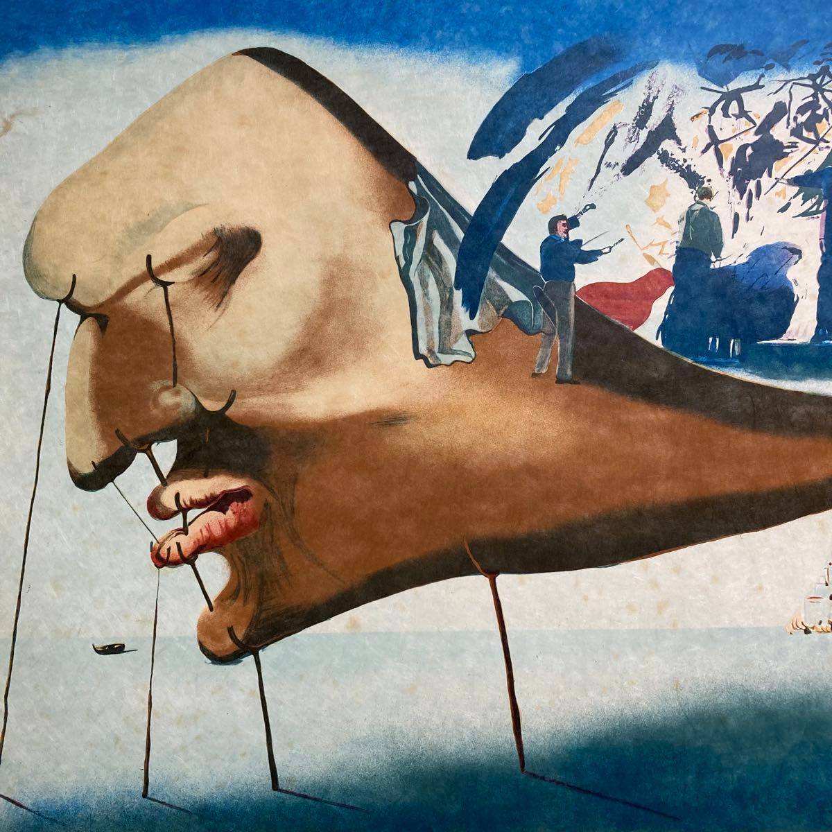 真作】サルバドール・ダリ 大判リトグラフ 直筆サイン 絵画 版画 真作】サルバドール・ダリ 大判リトグラフ 直筆サイン 絵画 版画