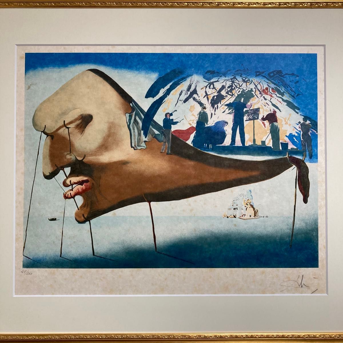 真作】サルバドール・ダリ 大判リトグラフ 直筆サイン 絵画 版画 真作】サルバドール・ダリ 大判リトグラフ 直筆サイン 絵画 版画