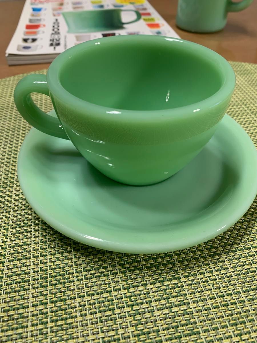 美品 ファイヤーキング レストランウェア カップ & ソーサー 美品 ファイヤーキング レストランウェア カップ & ソーサー