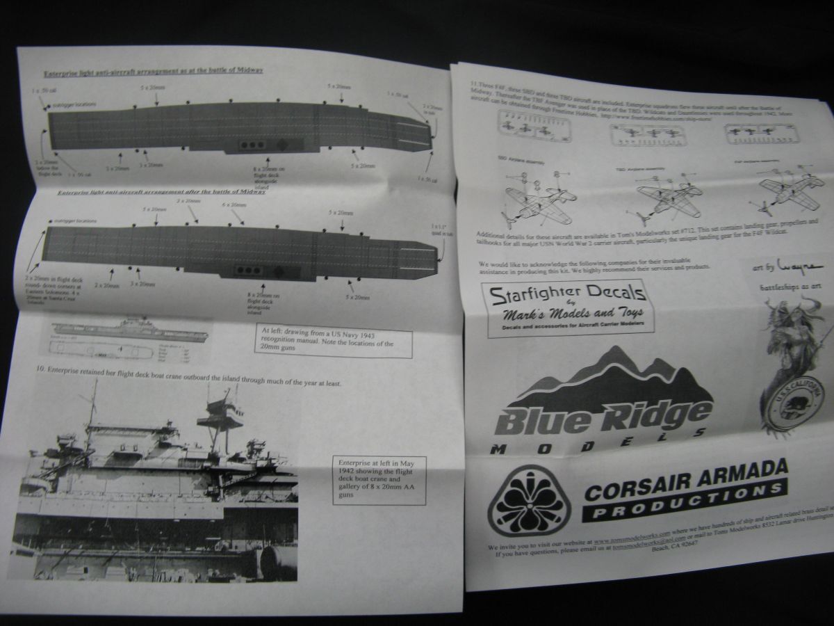 ☆ トムス 1/700 アメリカ海軍空母 CV-6 エンタープライズ 1942 ☆ トムス 1/700 アメリカ海軍空母 CV-6 エンタープライズ 1942