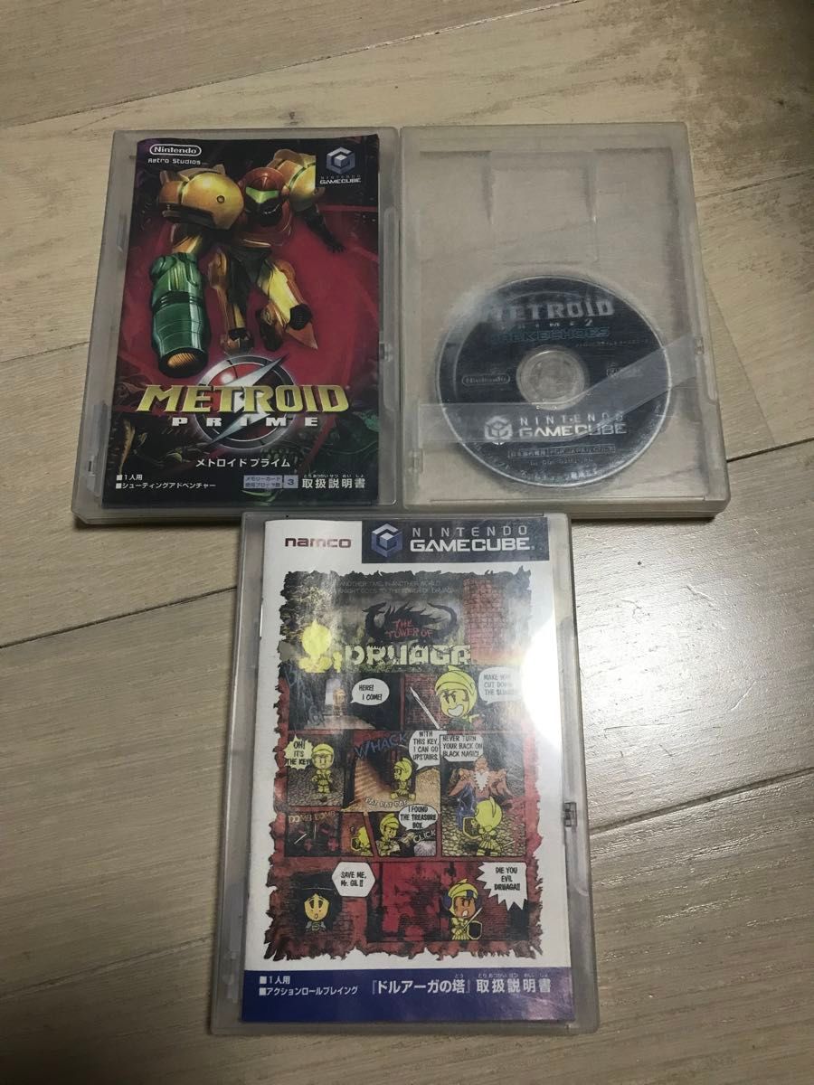 ニンテンドー　ゲームキューブ　メトロイドプライム　メトロイドプライム2 ドルアーガ