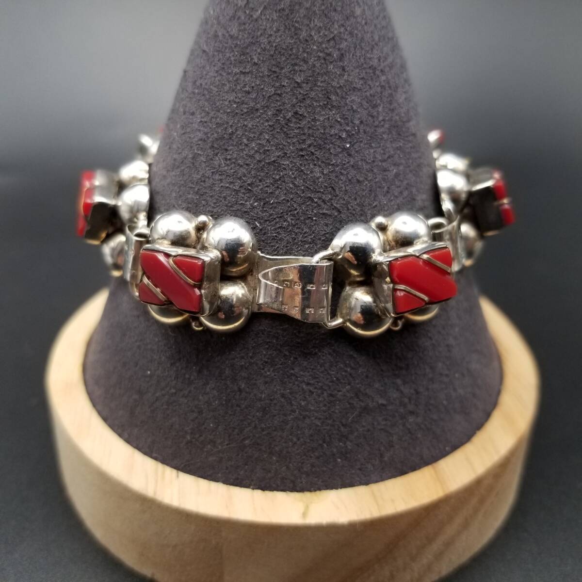 Del Rio メキシコ 925 シルバー レッドストーン インレイ Del Rio メキシコ 925 シルバー レッドストーン インレイ