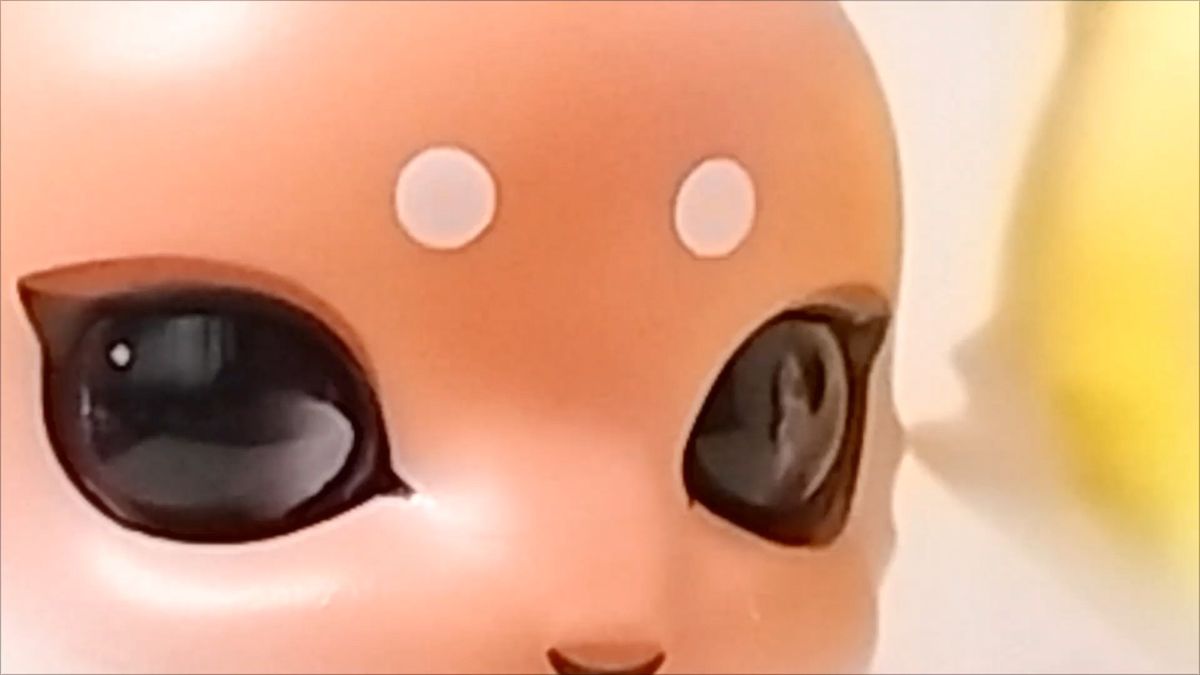 1026ネ半 グラスアイ カプセルドール 狐 アイパーツ カボションアイ