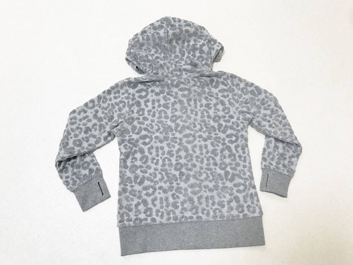  child clothes 140 size :la stay [RUSTY] Kids sweat Parker ( solid towel ground Leopard pattern )* finger hole equipped * jacket regular price :4,900+ tax 