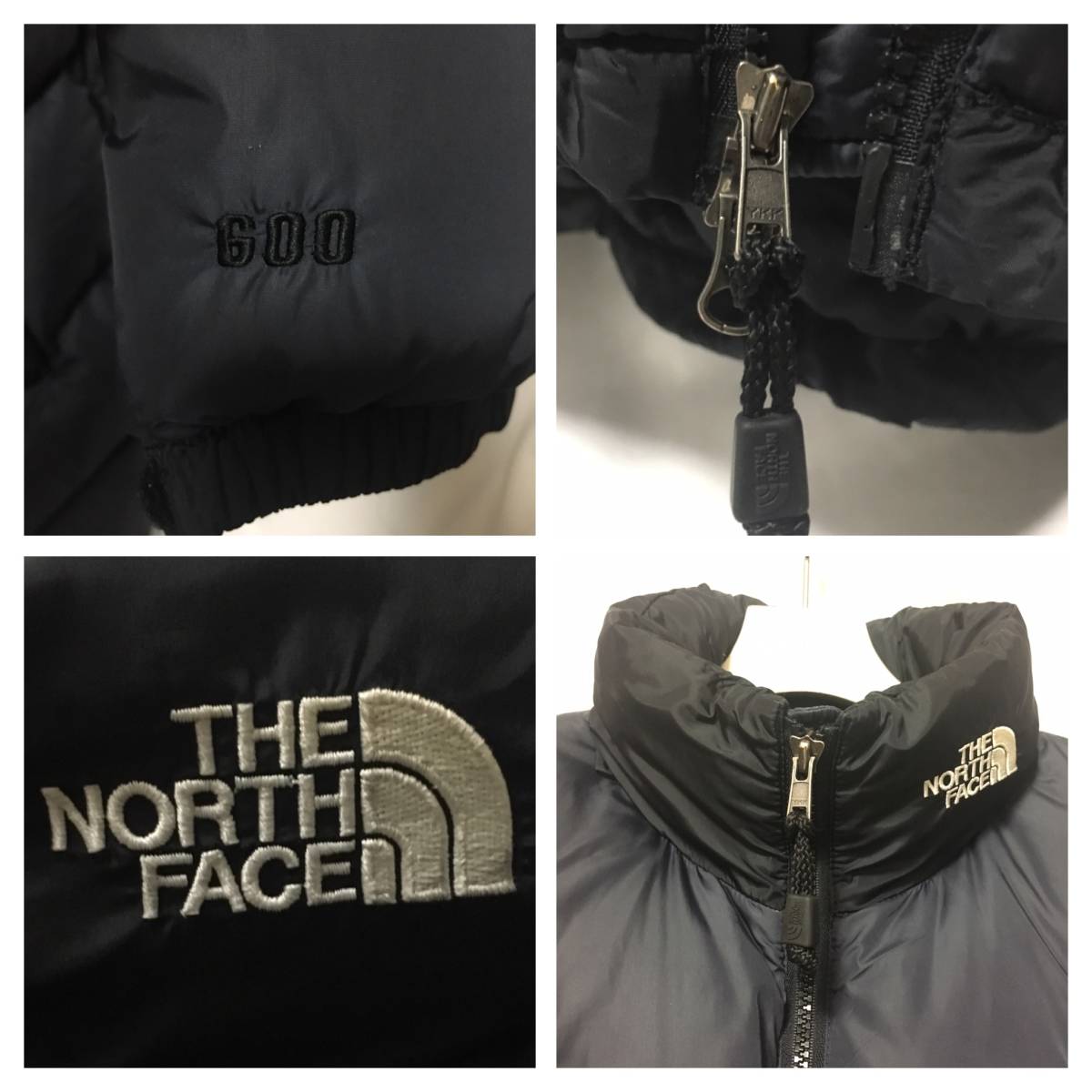 90s THE NORTH FACE ASCENT COAT アセントコート ダウン コート NAVY x BLACK M (J-14-20)_画像4