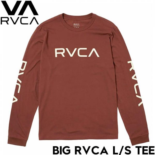 【送料無料】ロングスリーブTEE ロンT RVCA ルーカ BIG RVCA L/S TEE M451URBI RDE Lサイズ