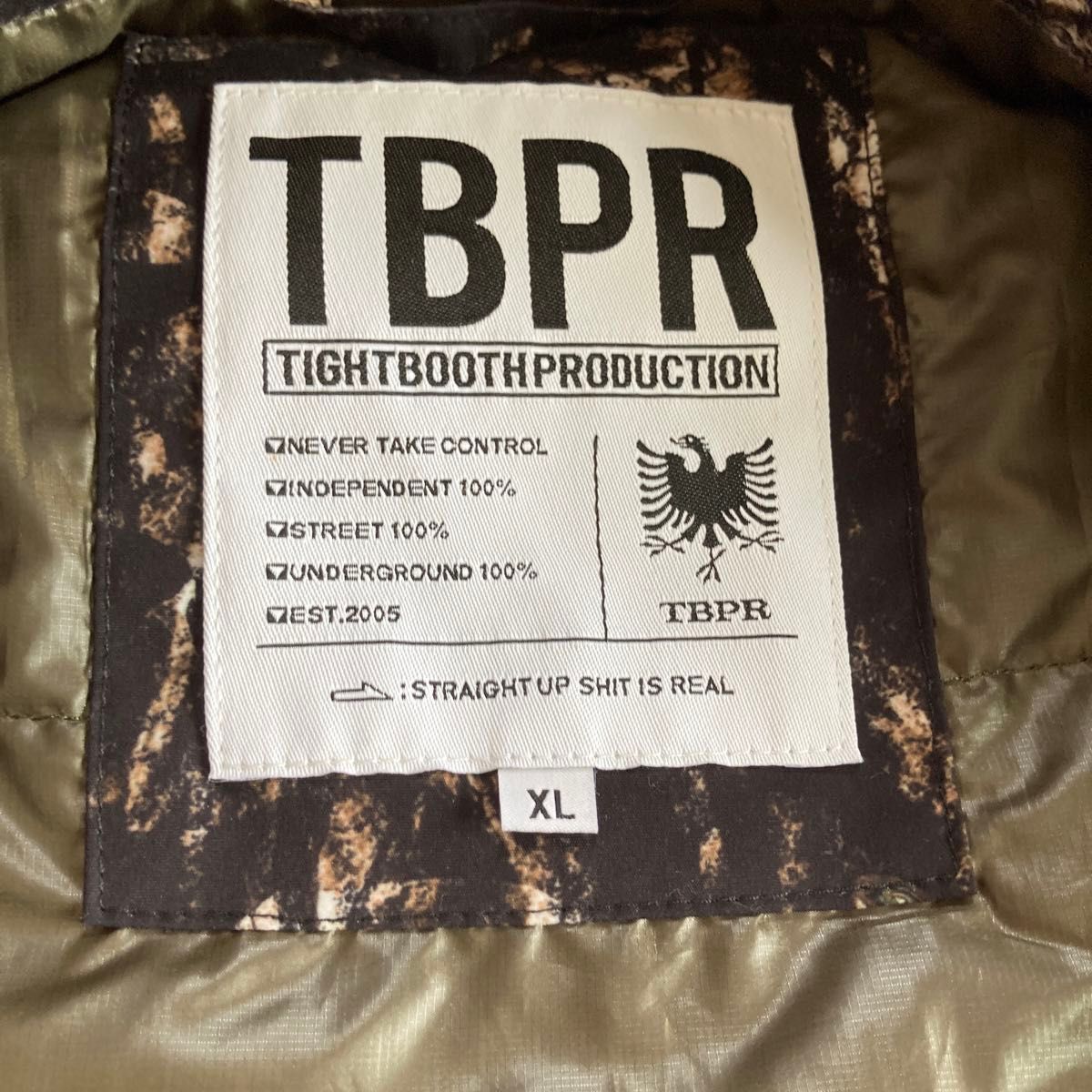 TIGHTBOOTH BULLET CAMO PUFF JKT タイトブース ダウン TIGHTBOOTH BULLET CAMO PUFF JKT タイトブース ダウン