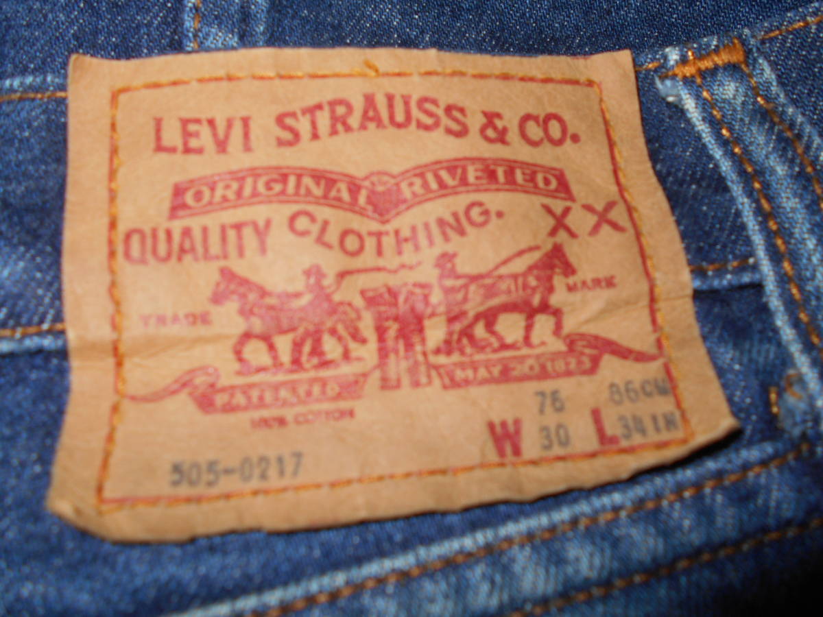 １９８０年製 ４５年前 Levi's ５０５ - ０２１７リーバイス ビンテージVINTAGE JEANS GRATEFUL DEAD NIRVANA KURT COBAIN PUNK BOB MARLEY_画像8