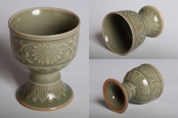 中国陶磁器 | 古染付六角形花鳥文壺 明末 17C | Gallery陽々
