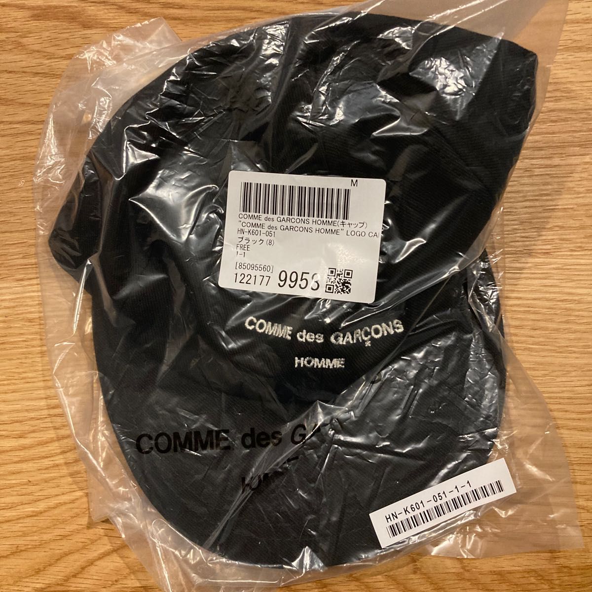 COMME des GARCONS CAP コムデギャルソンオム ロゴ キャップ COMME des GARCONS CAP コムデギャルソンオム ロゴ キャップ