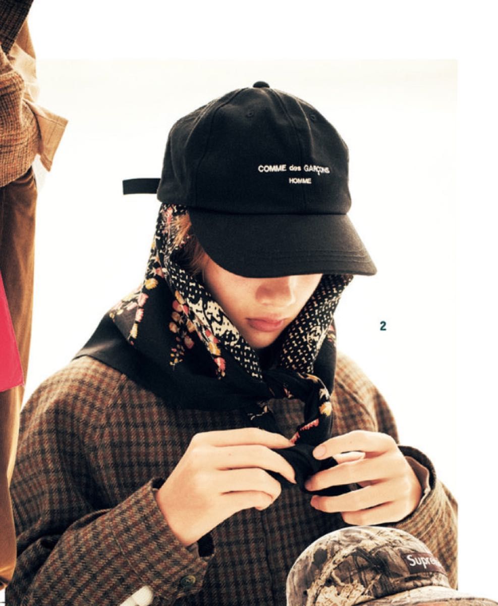 COMME des GARCONS CAP コムデギャルソンオム ロゴ キャップ COMME des GARCONS CAP コムデギャルソンオム ロゴ キャップ