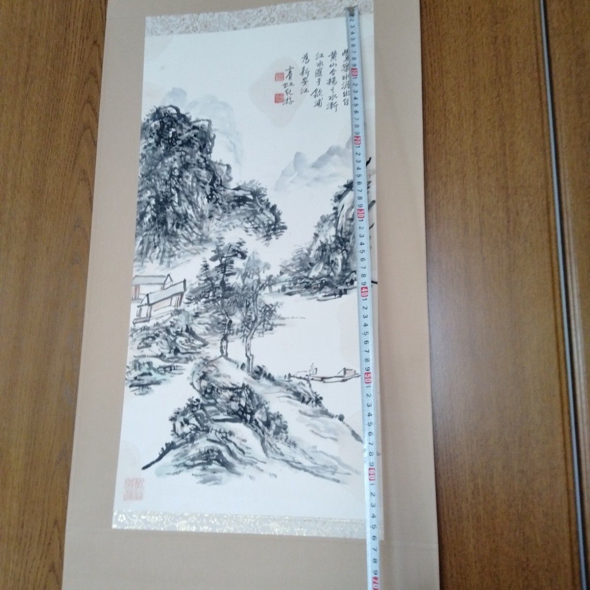 中国絵画 山水画掛軸 中国骨董【山水画名作】画面サイズ縦約84 中国絵画 山水画掛軸 中国骨董【山水画名作】画面サイズ縦約84