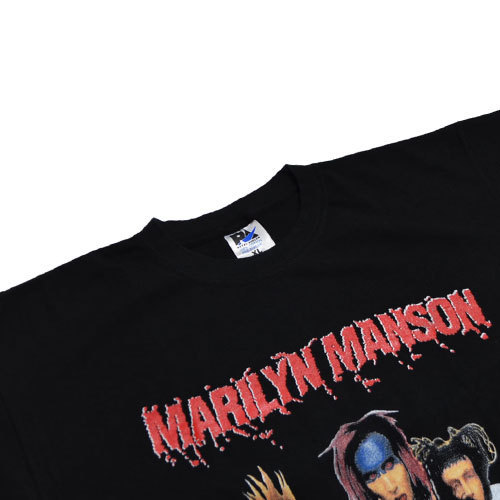 【Vintage T-Shirt / ヴィンテージ Tシャツ】MARILYN MANSON Bootleg GET THE FUCK OUTTA THE WAY! , マリリン・マンソン《SIZE : XL》_画像3