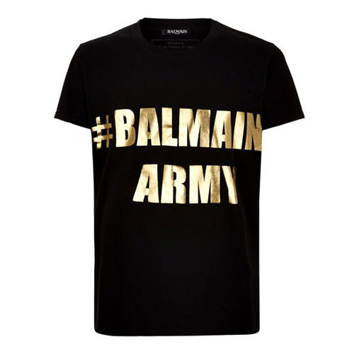 SALEセール】 【BALMAIN / バルマン】BALMAIN ARMY T-SHIRT , ロゴ T 