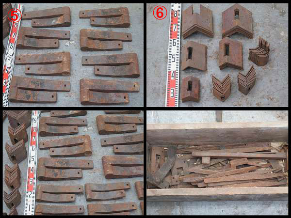 ^ warehouse. metallic material elbow . elbow gold other together! warehouse door metal fittings . hinge hinge old .. old house . gold era thing opening door old construction iron part material [ Osaka (metropolitan area) . genuine city ]