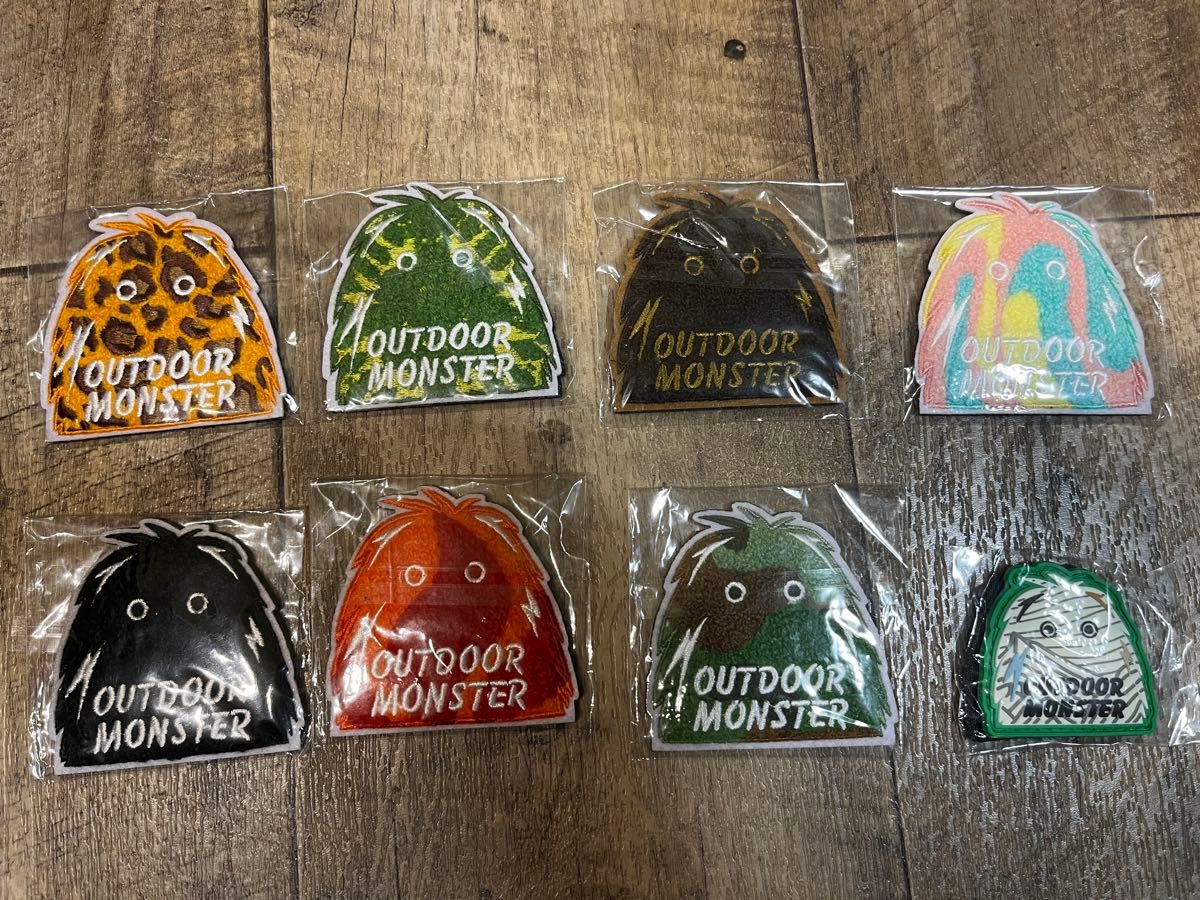 アウトドアモンスター モフモフワッペン OUTDOOR MONSTER アウトドアモンスター モフモフワッペン OUTDOOR MONSTER
