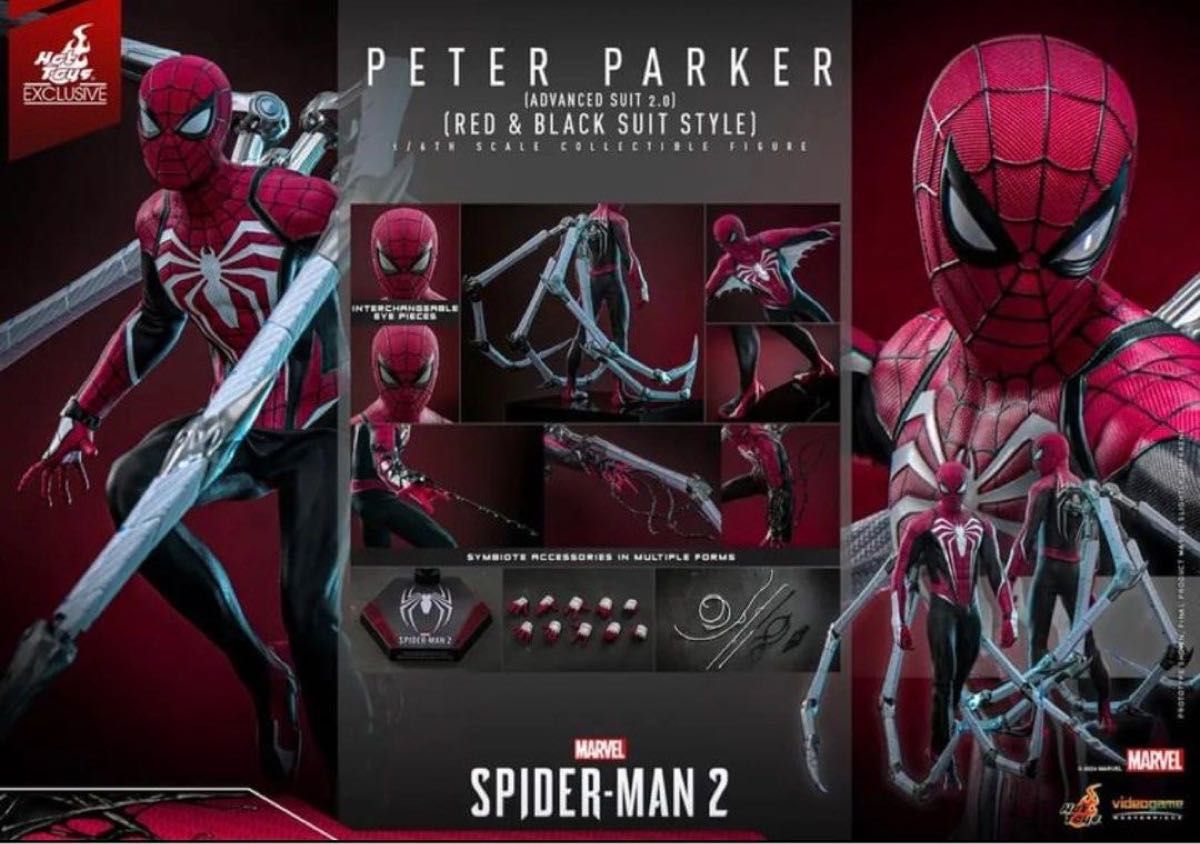 ホットトイズVGM66 Spider-man Red Black スパイダーマン ホットトイズVGM66 Spider-man Red Black スパイダーマン