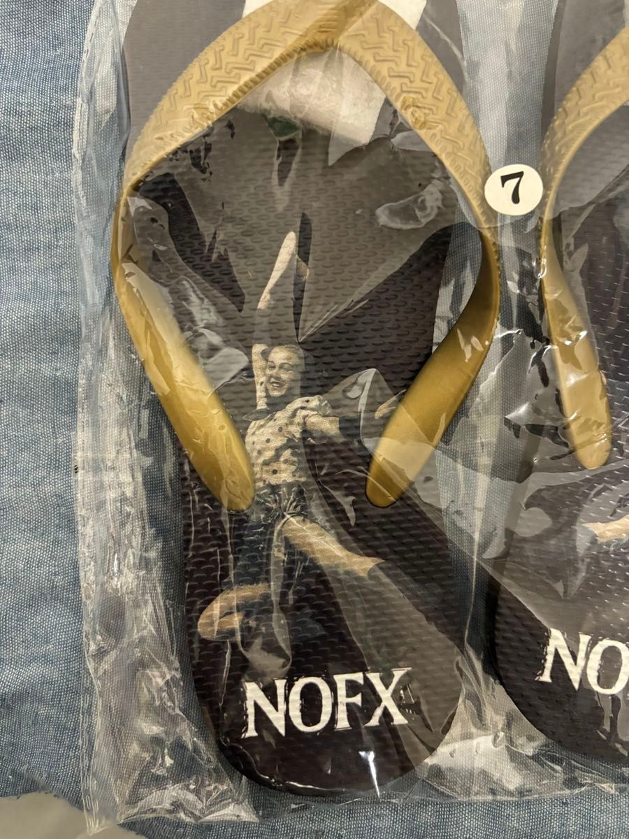 新品 NOFX ビーチサンダル 約24cm ノーエフエックス 新品NOFX ビーチサンダル約24cm ノーエフエックス