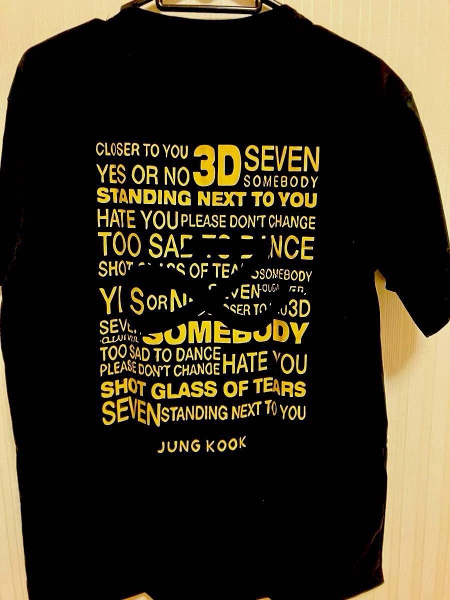 golden ジョングク Tシャツ Lサイズ BTS グクJUNGKOOK GOLDEN ジョングク ゴールデンTシャツ L