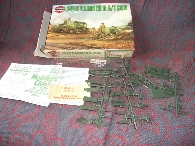 昔のプラモデル　希少　AIRFIX　H0/00　BREN　CARRIER＆A/T　GUN　検戦車　P284_画像5