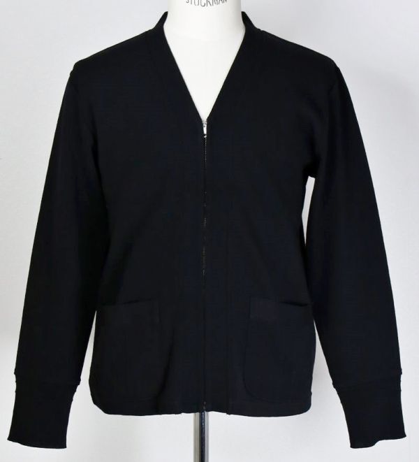 At Last&Co ALL WOOL ZIP CARDIGAN BLACK SIZE 40 アットラスト At Last&Co ALL WOOL ZIP CARDIGAN BLACK SIZE 40 アットラスト