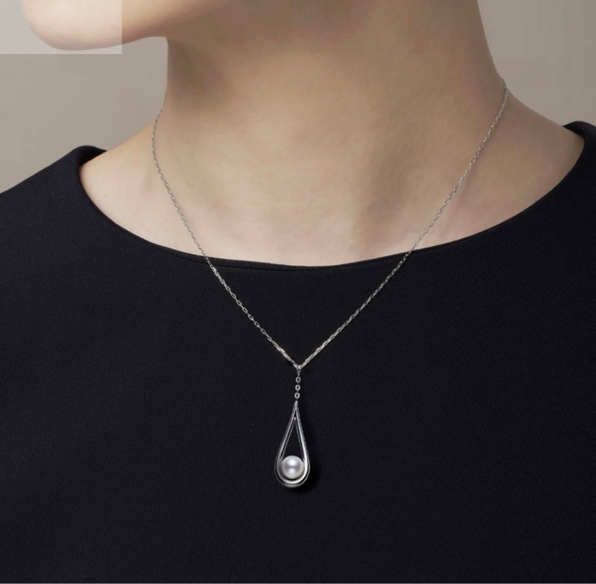 MIKIMOTO ペンダント ネックレス シルバー 雫 ミキモト パール MIKIMOTO ペンダント ネックレス シルバー 雫 ミキモト パール