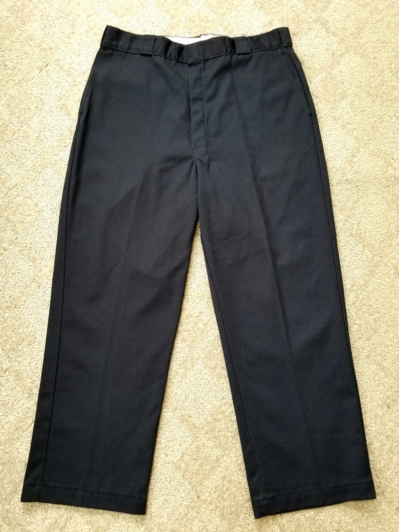 美品 90s USA製 DICKIES ディッキーズ 874 ワークパンツ チノパンツ 濃紺 w38 アメリカ製 XL NAVY 90年代 アメリカ製