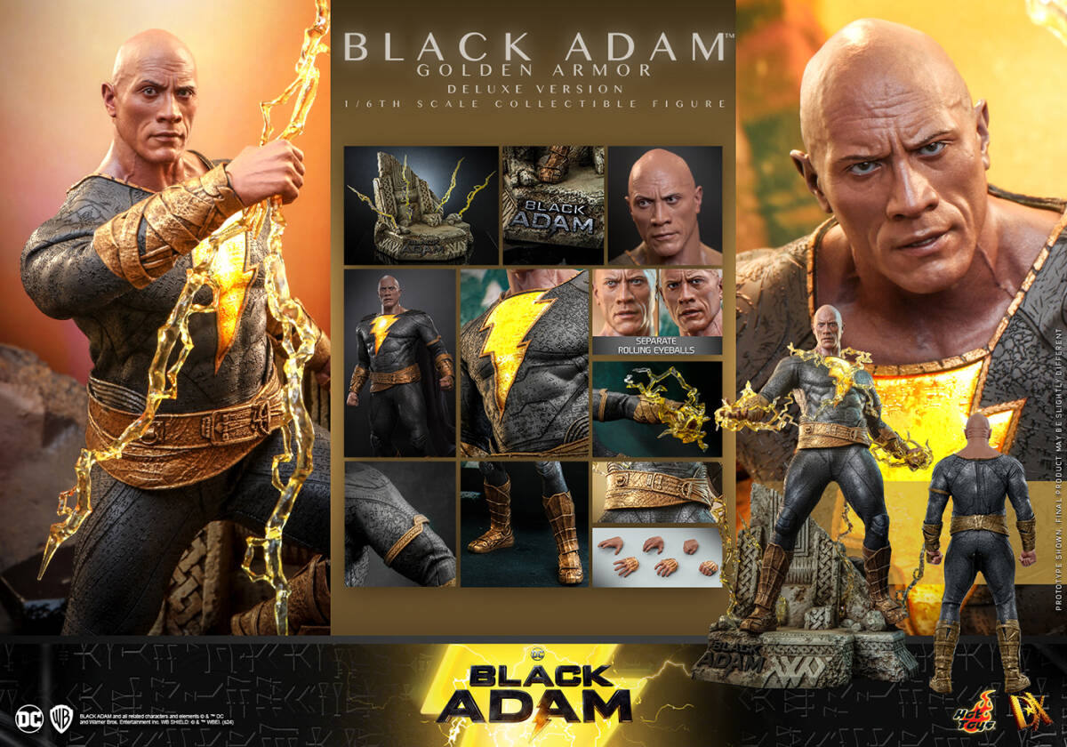 ホットトイズ 1/6 ブラックアダム ゴールデンアーマー 未開封 ホットトイズ 1/6 ブラックアダム ゴールデンアーマー 未開封