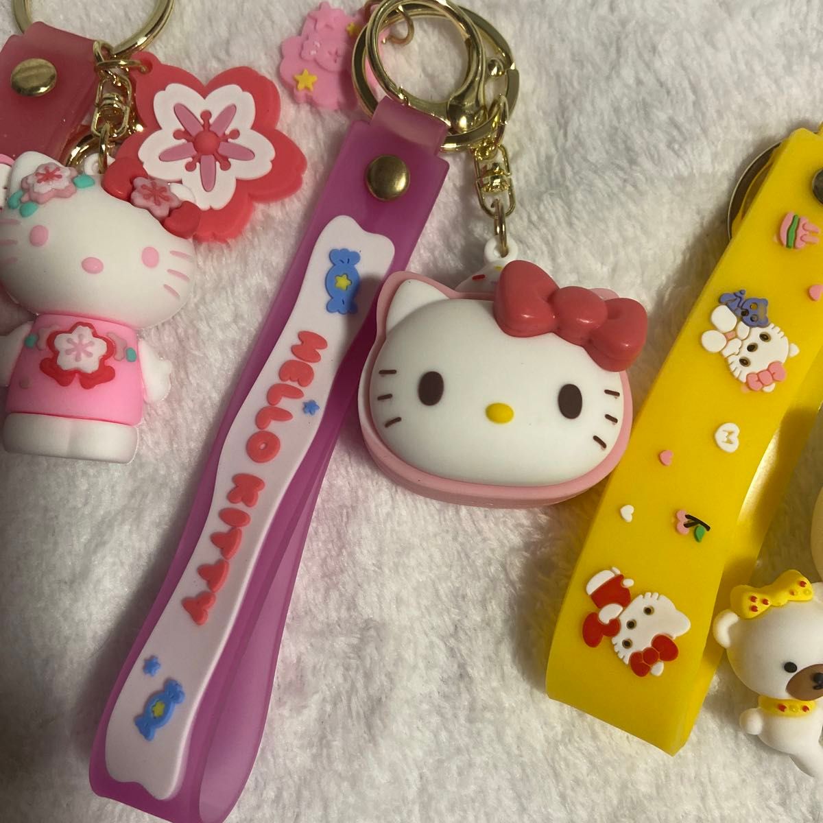 サンリオ ハローキティ キーホルダー ストラップ 3点セット サンリオ ハローキティ キーホルダー ストラップ 3点セット