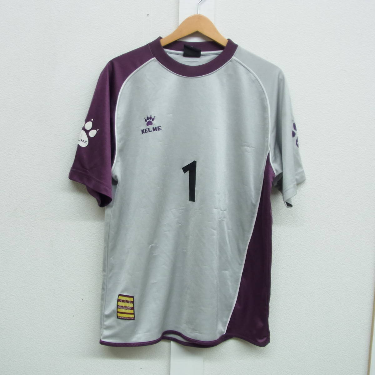 KELME ケルメ☆メンズ Tシャツ Lサイズ ☆吸汗速乾 メッシュ加工 サッカー ☆スポーツ フィットネス トレーニング_画像1