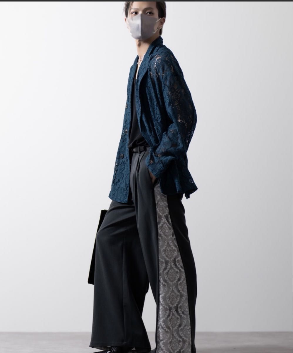 CLEL】TR Loose Side Zip Design Pants/TRルーズ サイドジップ
