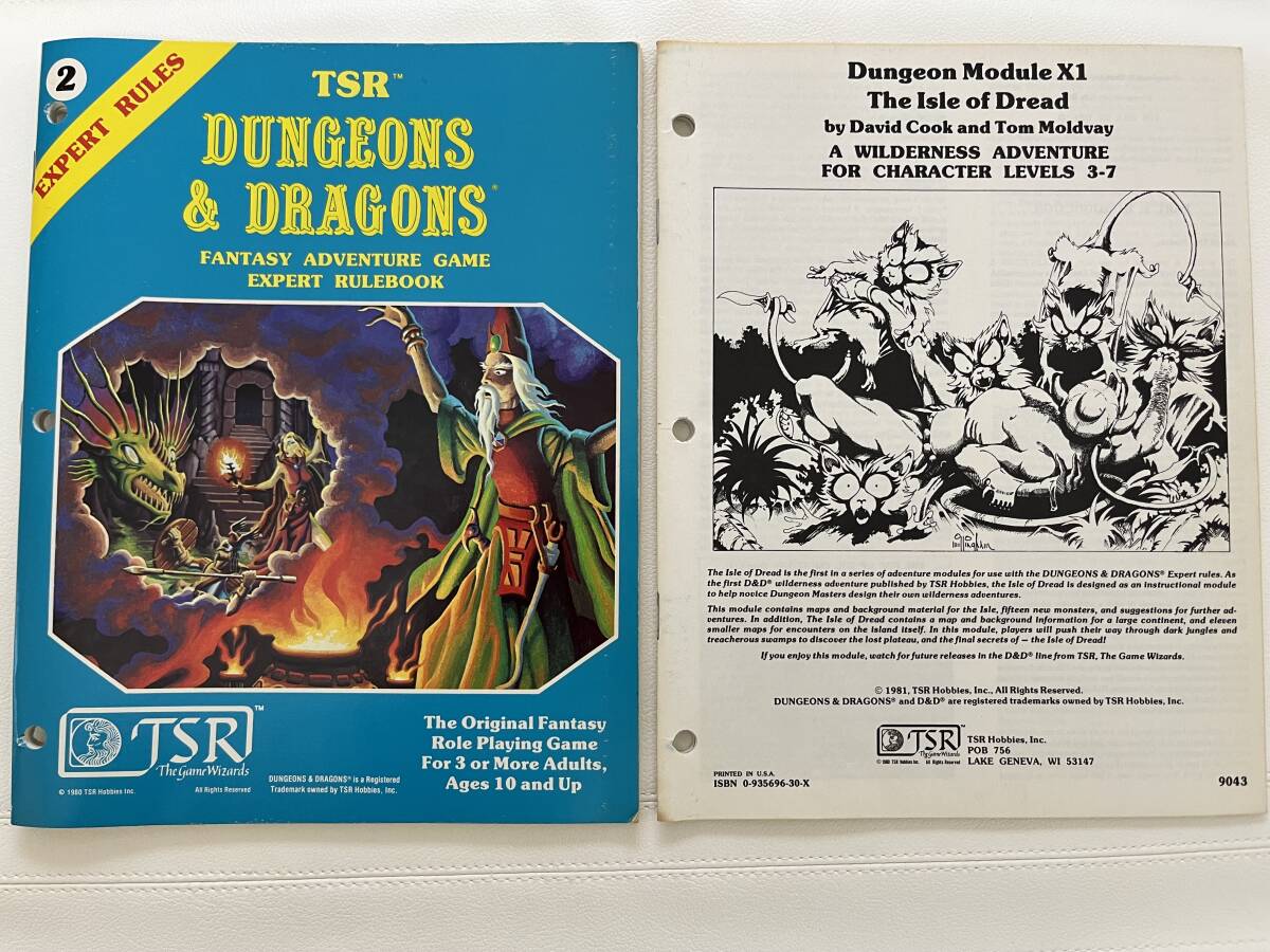 英語版　ダンジョンズ＆ドラゴンズ エキスパートルールセット(Holmes edition) TSR Dungeons ＆ Dragons, D&D, TRPG