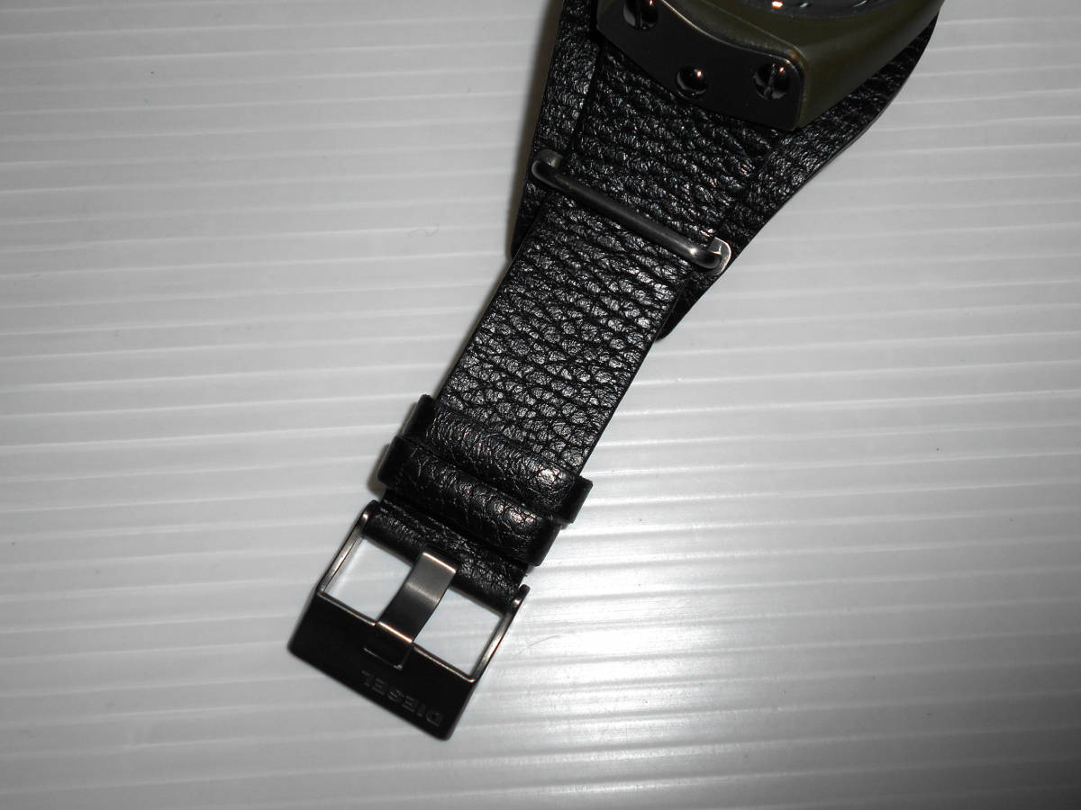 本物★DIESEL　ディーゼル メンズ　腕時計　本革　DZ4295　　　　（３F　ケ_画像8
