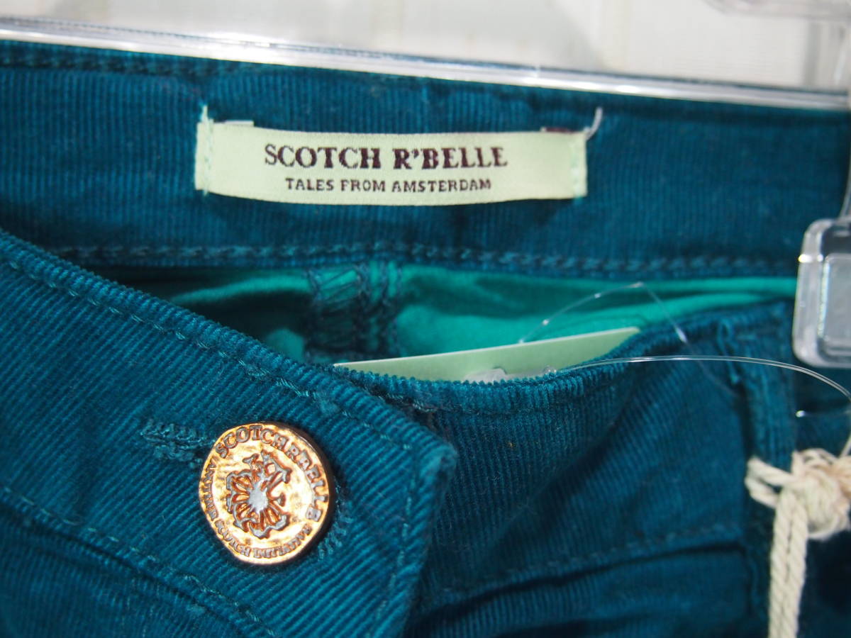 ★スコッチリベル/SCOTCH R'BELLE　128㎝★未使用品/コーデュロイパンツ（グリーン）/長ズボン（ウエスト調節ゴム付き）s1315_画像2