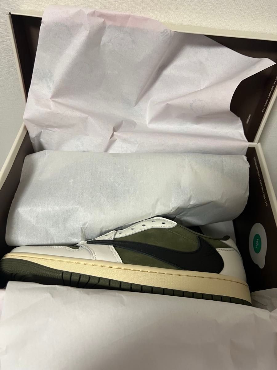 Nike Travis Scott スニーカー 26 5cm オリーブ/ホワイト/色も Nike Travis Scott スニーカー 26 5cm オリーブ/ホワイト/色も
