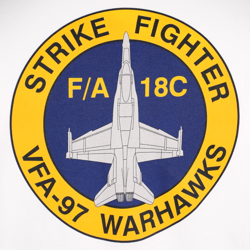 VFA-97 WARHAWKS オフィシャルTシャツ ホワイト Sサイズの画像3
