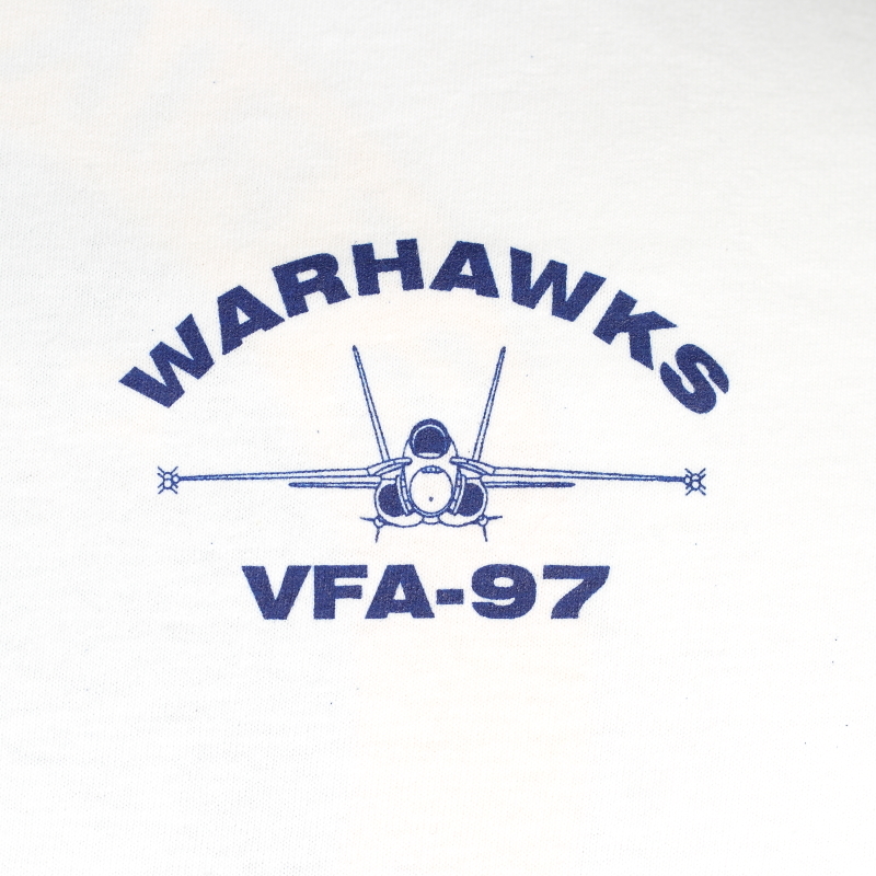 VFA-97 WARHAWKS オフィシャルTシャツ ホワイト Sサイズの画像4