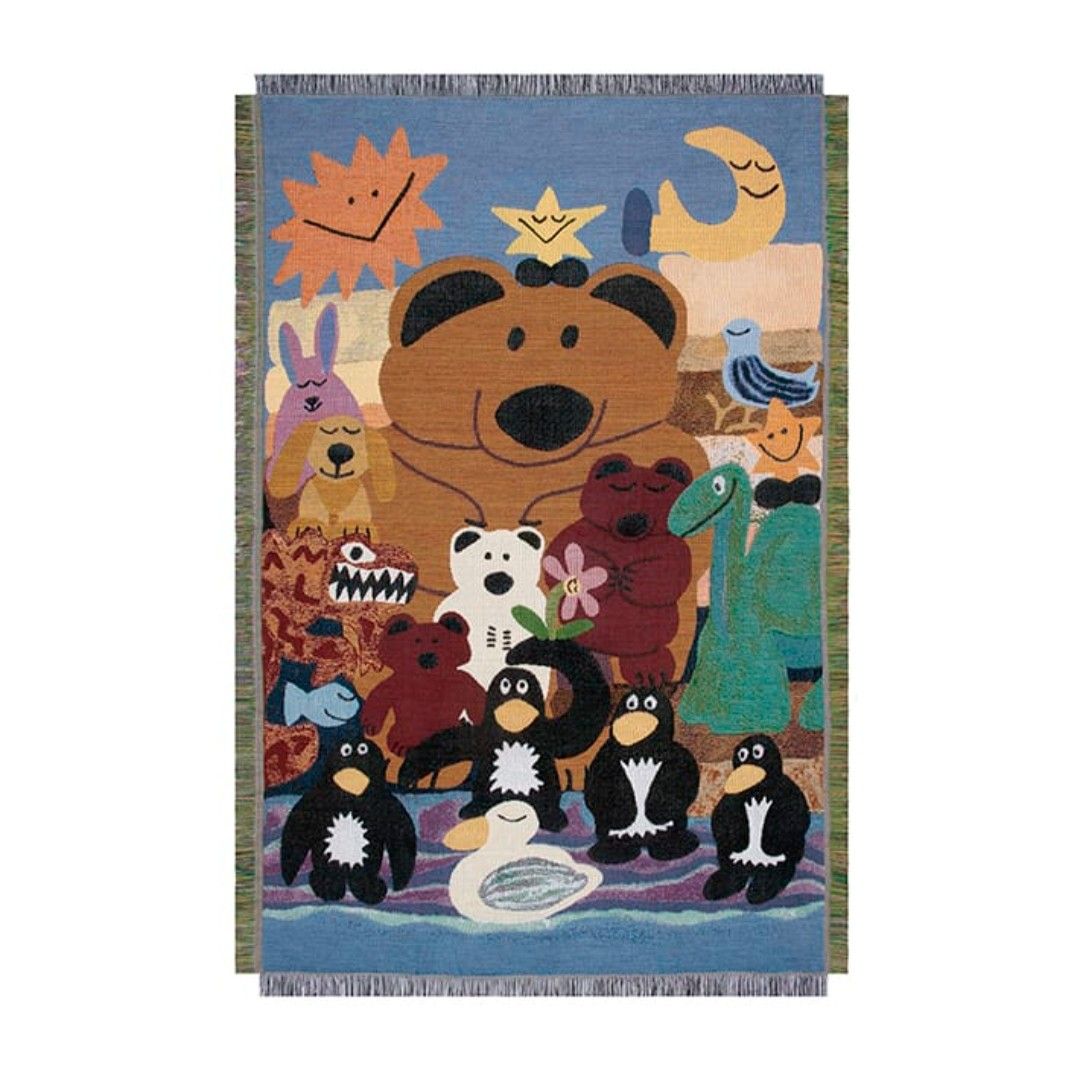 Daisuke Kondo × unico ブランケット family ペンギン 布団 毛布 Daisuke Kondo × unico ブランケット family ペンギン 布団 毛布
