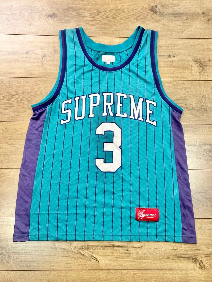 レア】 Supreme タンクトップ Mサイズ ターコイズ ストライプ 3 レア】 Supreme タンクトップ Mサイズ ターコイズ ストライプ 3