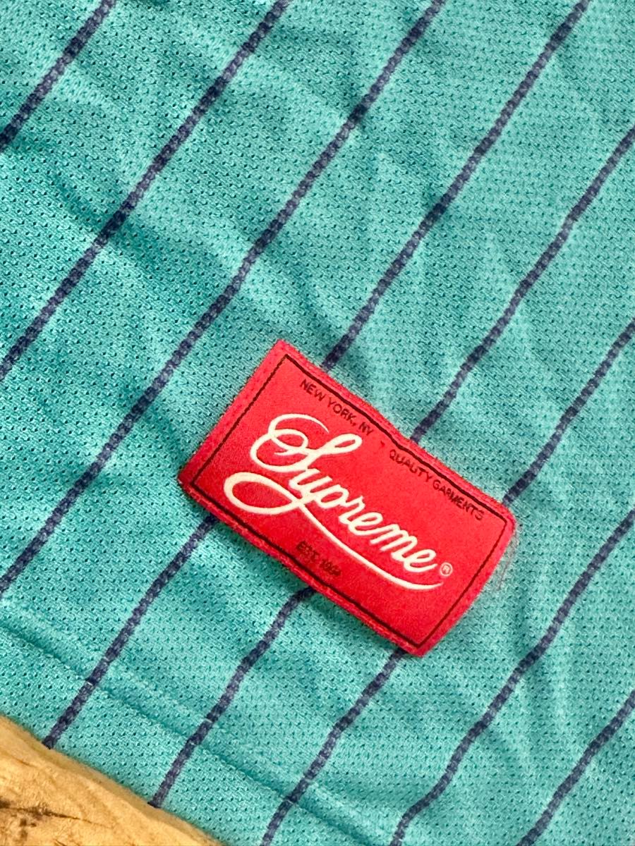 レア】 Supreme タンクトップ Mサイズ ターコイズ ストライプ 3 レア】 Supreme タンクトップ Mサイズ ターコイズ ストライプ 3