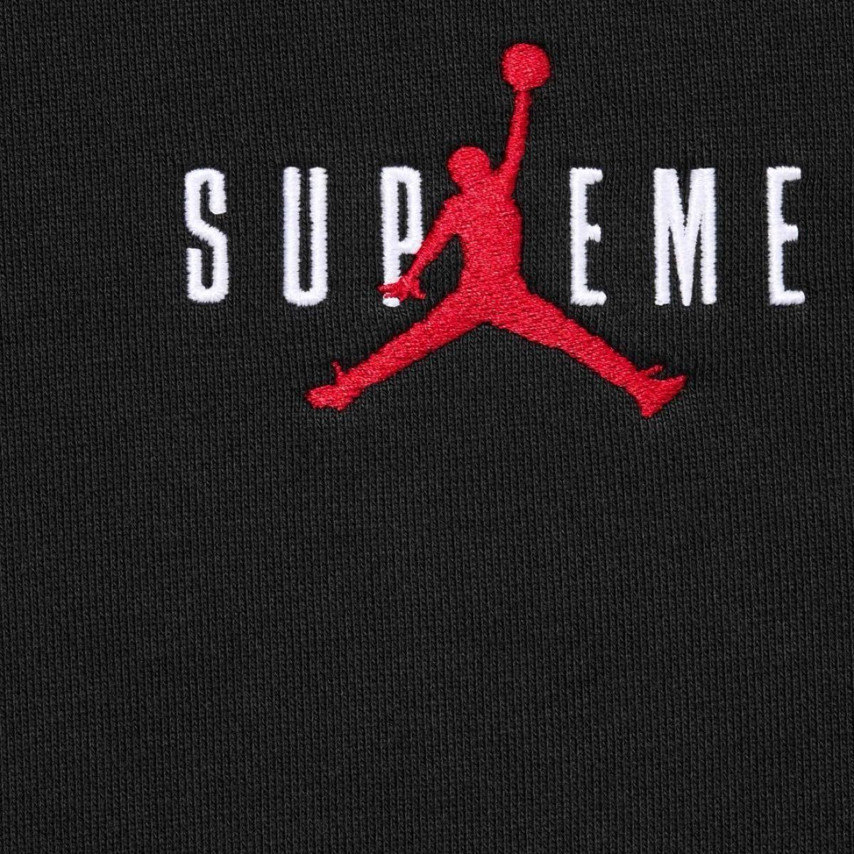 S supreme jordan hooded sweatshirt black シュプリーム S supreme jordan hooded sweatshirt black シュプリーム